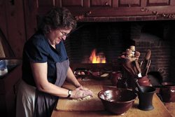 Hands on experiences like watching a baker make bread are a part of the experience at Historic Deerfield.
